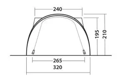 Outwell Lakecrest Drive Away Awning -Camping Equipment shop 111166 lakecrest drawing other5