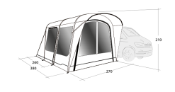 Outwell Wolfburg 380 Drive Away Air Awning 16 Outwell Wolfburg 380 Drive Away Air Awning -Camping Equipment shop 111247v22 061 720