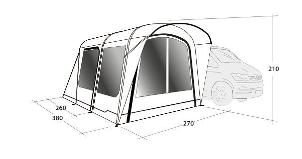 Outwell Wolfburg 380 Drive Away Air Awning 9 Outwell Wolfburg 380 Drive Away Air Awning - Image 7