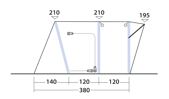 Outwell Wolfburg 380 Drive Away Air Awning 10 Outwell Wolfburg 380 Drive Away Air Awning - Image 8