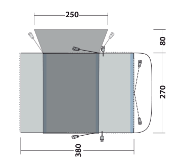 Outwell Wolfburg 380 Drive Away Air Awning 5 Outwell Wolfburg 380 Drive Away Air Awning - Image 3