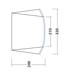 Outwell Touring Canopy Air 13 Outwell Touring Canopy Air -Camping Equipment shop 111253 touring canopy air drawing floorplan3