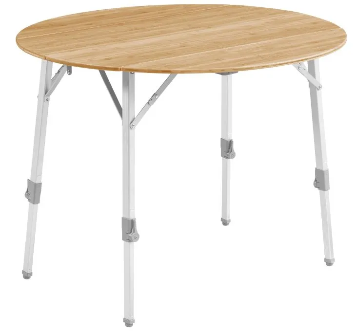 Outwell Custer Round Bamboo Table 3 Outwell Custer Round Bamboo Table