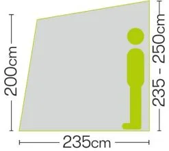 Quest Falcon 260 Poled Porch Caravan Awning -Camping Equipment shop a3501 6 fullsize