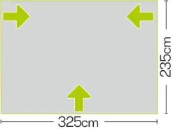 Quest Falcon Air 325 Porch Awning -Camping Equipment shop a3502a 7 photo