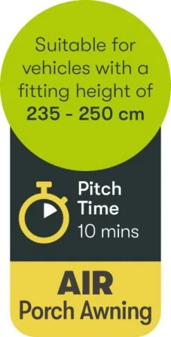 Quest Falcon Air 325 Porch Awning -Camping Equipment shop a3502a 9 photo 1