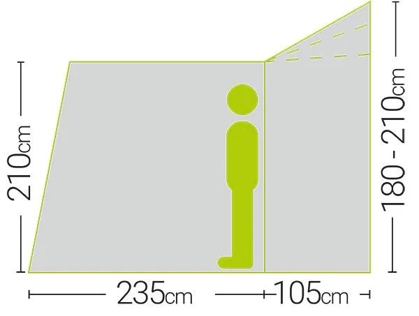 Quest Falcon 300 Low Poled Drive Away Awning 4 Quest Falcon 300 Low Poled Drive Away Awning - Image 2