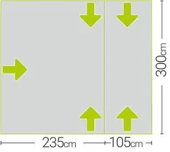 Quest Falcon 300 Low Poled Drive Away Awning 9 Quest Falcon 300 Low Poled Drive Away Awning -Camping Equipment shop a3507 7 midsize