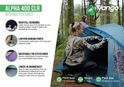 Vango Alpha 400 CLR Tent -Camping Equipment shop alpha 400 clr2