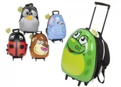 Shiny Animal Kids Travel Case On Wheels -Camping Equipment shop animal case