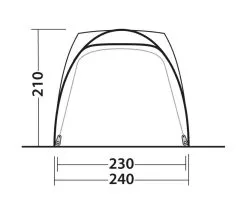 Outwell Beachcrest Driveaway Awning -Camping Equipment shop beachcrest size guide