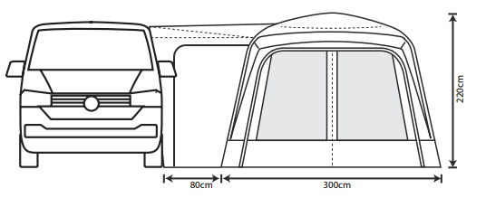 Outdoor Revolution Cayman F/G High Drive Away Awning 15 Outdoor Revolution Cayman F/G High Drive Away Awning - Image 13