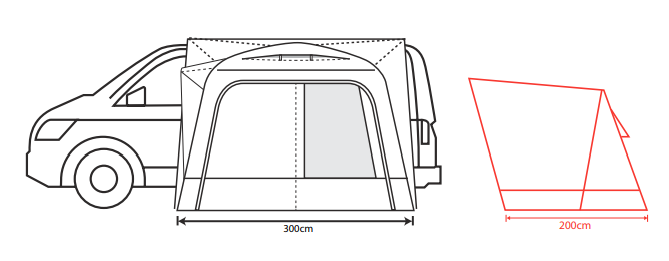 Outdoor Revolution Cayman Air Low Drive Away Awning 9 Outdoor Revolution Cayman Air Low Drive Away Awning - Image 7