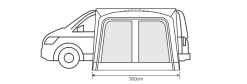 Outdoor Revolution Cayman Cuba Air Mid Drive Away Awning -Camping Equipment shop cayman cuba 3 1