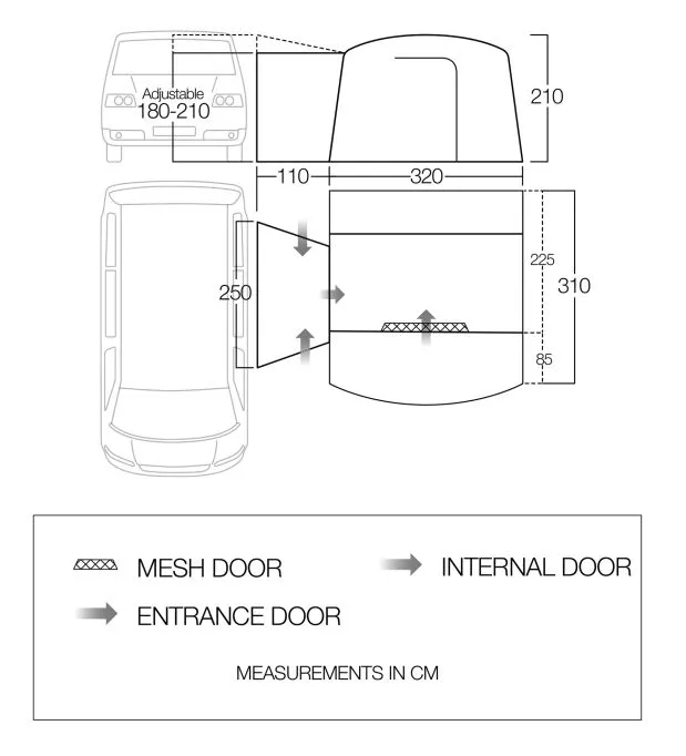 Vango Cove II Low Drive Away Awning 4 Vango Cove II Low Drive Away Awning - Image 2