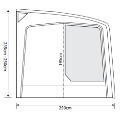 Outdoor Revolution Eclipse Pro 420 Caravan Awning -Camping Equipment shop eclipse pro 420 spec2