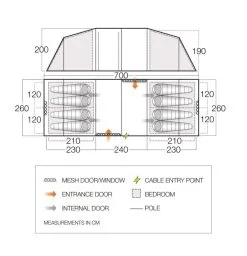 Vango Castlewood 800XL Tent Package 14 Vango Castlewood 800XL Tent Package -Camping Equipment shop floorplan castlewood 800xl