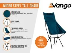 Vango Micro Steel Tall Chair 9 Vango Micro Steel Tall Chair -Camping Equipment shop micro steel tall infographic low res