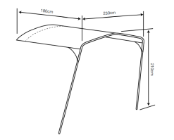 Outdoor Revolution Movelite T4E PC Front Canopy -Camping Equipment shop movelite pc canopy 1a