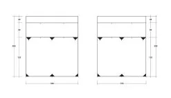 Outwell Fallcrest Side Panel Set -Camping Equipment shop outwell fallcrest awning side panel set 5