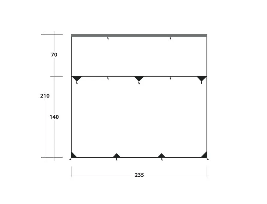 Outwell Hillcrest Tarp Awning 4 Outwell Hillcrest Tarp Awning - Image 2