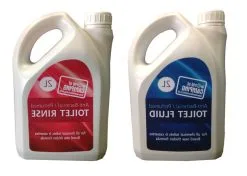 World Of Camping WoC Blue 2 Ltr & Pink 2 Ltr Toilet Fluid Package -Camping Equipment shop package 2 1 1
