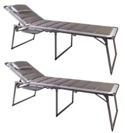 Pair Of Quest Elite Naples Pro Loungers