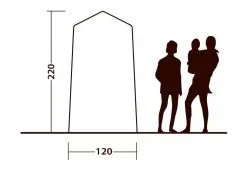 Outwell Seahaven Comfort Station Single Utility Tent -Camping Equipment shop seahaven comfort station single standing height