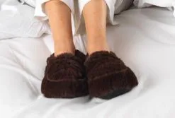 Cozy Plush Warmies Heatable Slippers -Camping Equipment shop slippers 6