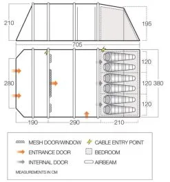Vango Stargrove II Air TC 600XL Tent 9 Vango Stargrove II Air TC 600XL Tent -Camping Equipment shop stargrove ii air tc 600xl