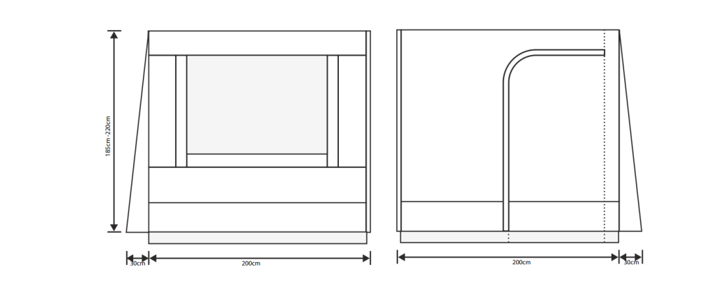 Outdoor Revolution Cayman Sun Canopy Side Panels 4 Outdoor Revolution Cayman Sun Canopy Side Panels - Image 2